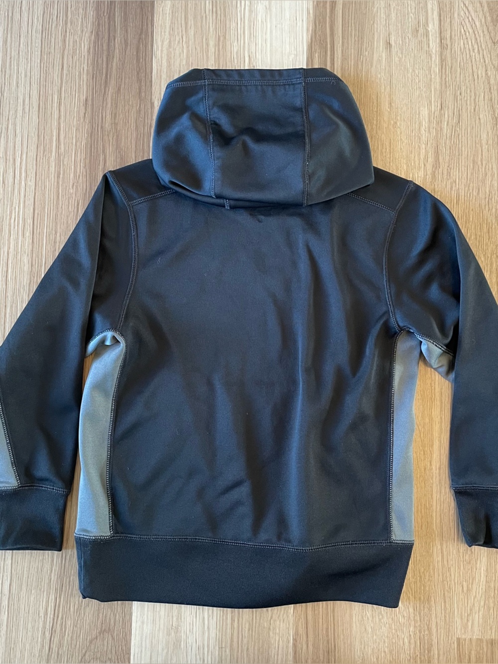 Nike Therma-FIT Boys S Black/Gray Pullover Hoodie Fleece Logo Athletic Small - Picture 4 of 8
